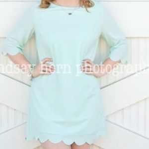 Mint green scalloped Tobi dress
